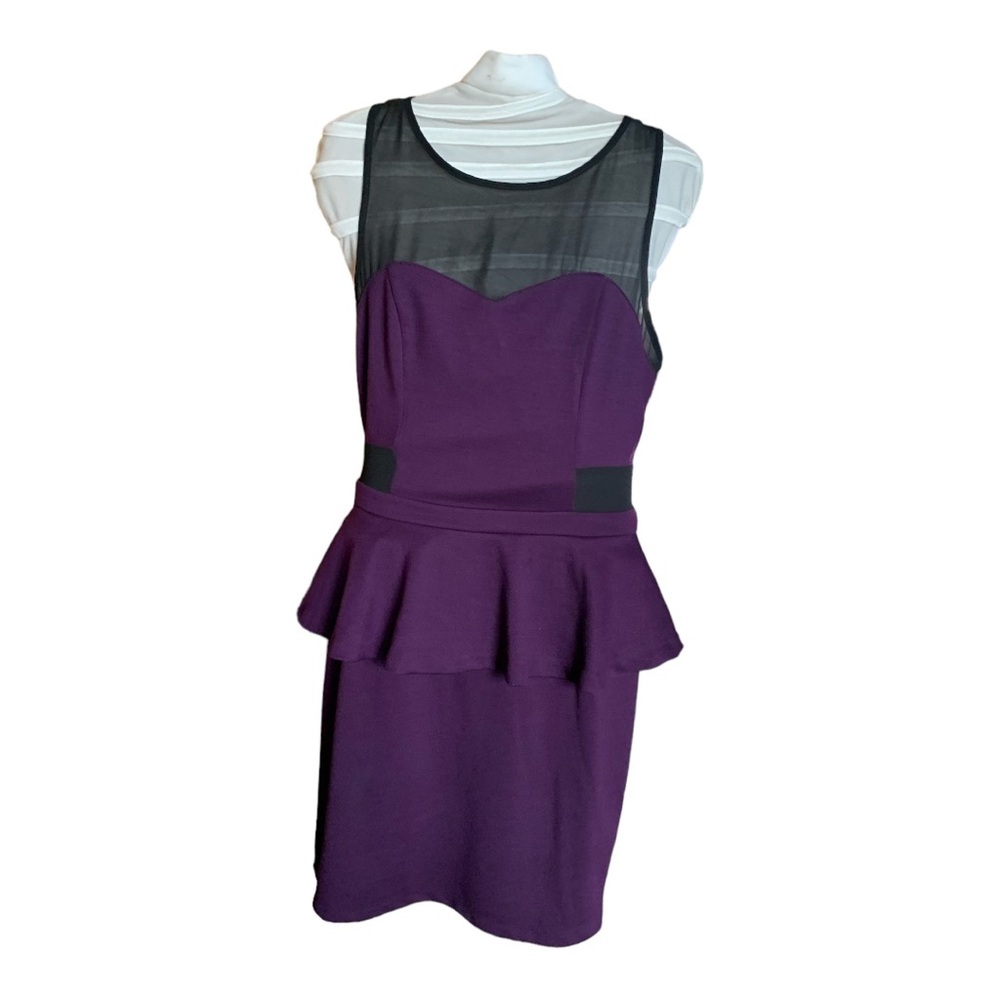 Kensie Purple Sleeveless Dress - NWT, Size Medium, and mesh dress